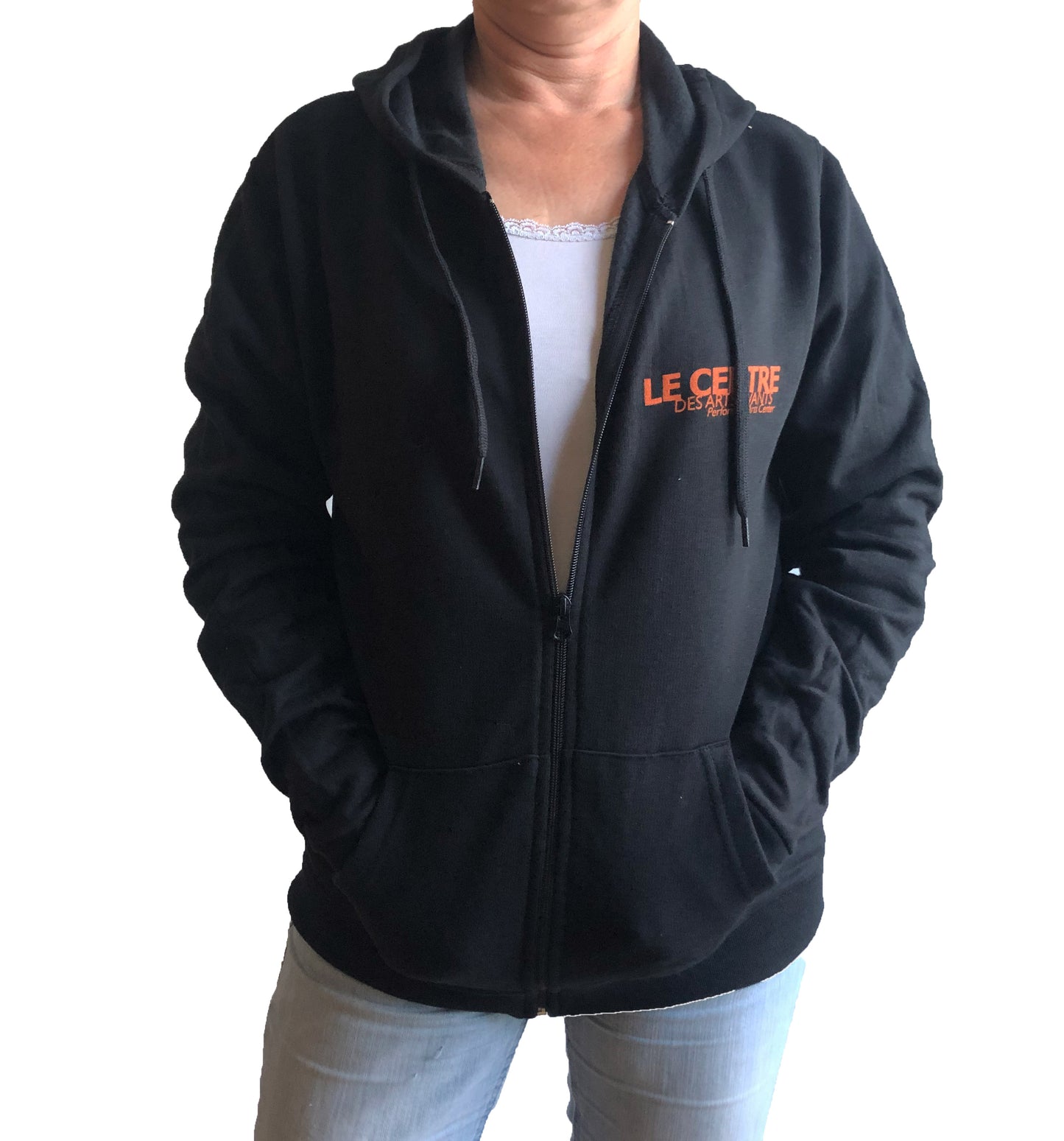 Veste zippée à capuche unisexe